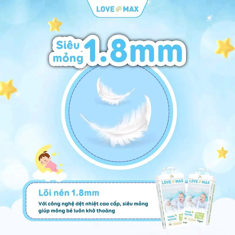 [ COMBO 2 BỊCH KÈM QUÀ TẶNG ] TÃ LOVE MAX ĐỦ SIZE DÁN VÀ QUẦN DÀNH CHO BÉ Voi Kem Đồ Chơi 4
