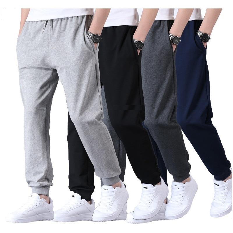  Quần jogger nam thun nỉ da cá 2 da ống bó có Big size hơn 90kg thời trang thu đông 2025 