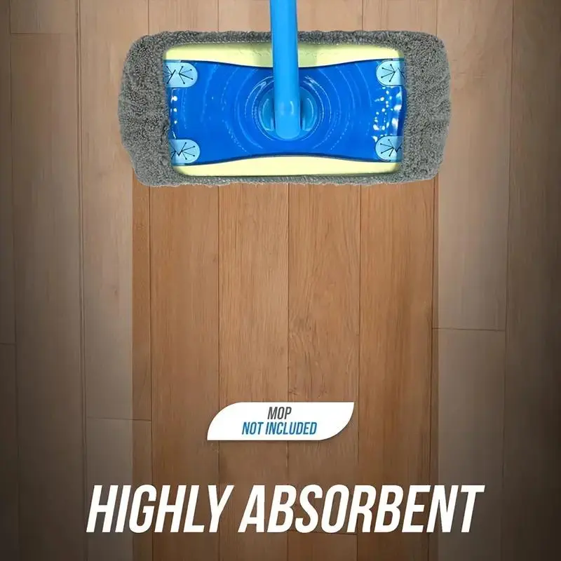 Reusable Mop Replacement Pad without Mop, 4 Counts Flat Floor Mop Replacement Cloth, Washable & Durable Replacement Mop Cloth,household Cleaning Supplies 4