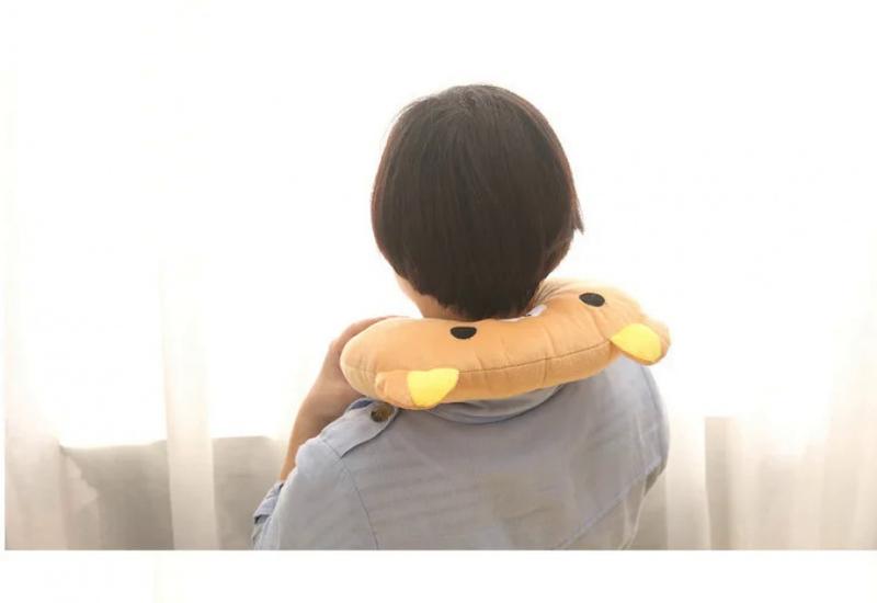 Product Introduction of Creative Cute Animal Panda Cat Bear Plush U-shaped Pillow Cervical Spine Neck Travel Portable Home Office for Children Lovely 15