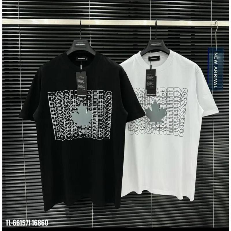 Product Introduction of Áo chữ lồng lá phong xám DSQ. Áo 2 màu đen trắng, chất liệu 100% cotton mềm mịn, thoáng mát, co dãn 4 chiều. Hottrend New 2025 0