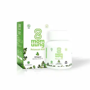 Mom Uung ASI Booster 30 Kapsul / Pelancar ASI HALAL BPOM / Fenugreek / katuk / ikan gabus / Ibu / Bayi halal obat sumbatan