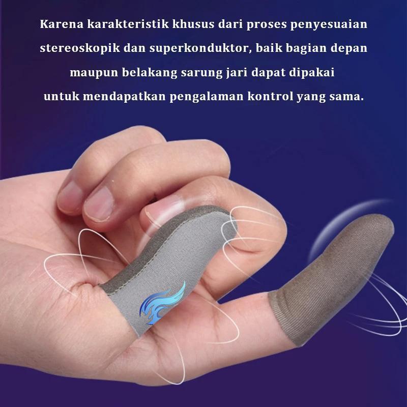 Product Introduction of Bluewow Fire blue Sarung Jempol, Fire blue Bahan Superkonduktor, Layar Sentuh Game Mobile, Sarung Tangan Jari Anti Keringat, Tidak Akan Merusak Sentuhan, Cocok untuk,,Dapat Digunaka Cocok untuk Semua Game, Freefire finger  game 5