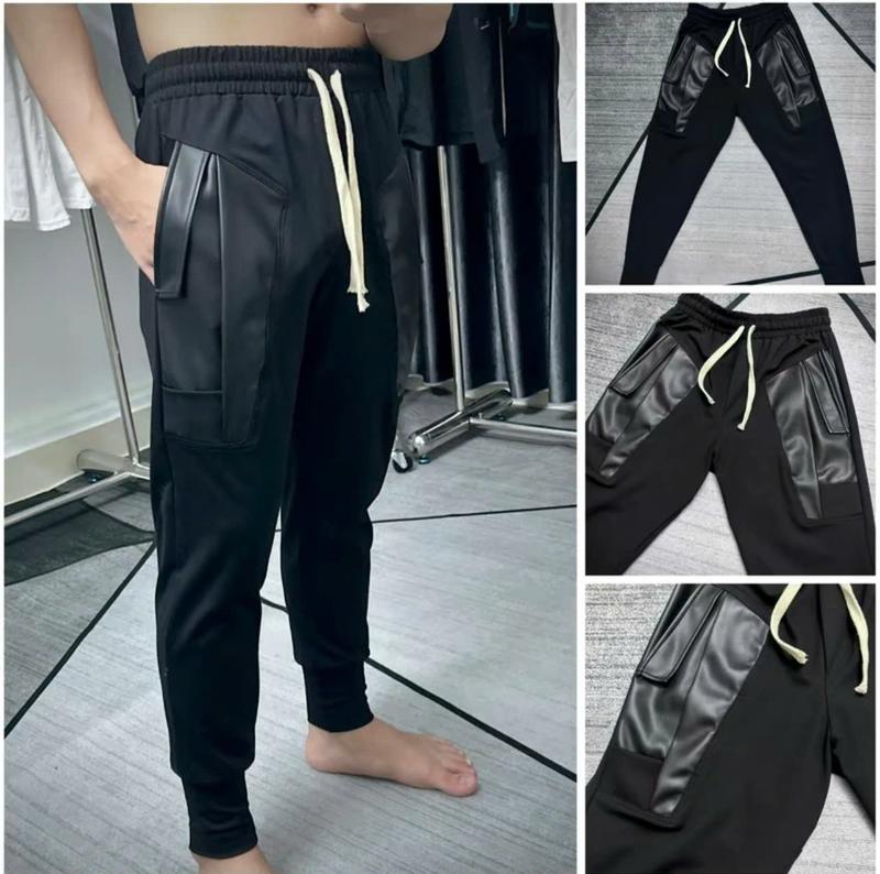 QUẦN JOGGER NAM VÁ DA TÚI DÀNH CHO ANH EM BOY PHỐ 【m 45kg-53kg (xám nhạt)