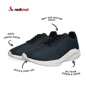Redknot York Denim - Sepatu Sneakers Pria Murah dan Ringan Berkualitas - Display