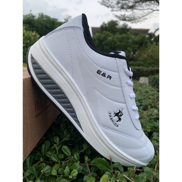 READY STOCK Women Swing Work Single Shoes Black White Nurse Shoes Casual Sneaker 3