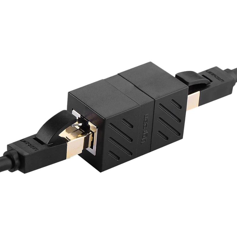 Đầu nối dây cáp mạng RJ45 tốc độ cao 1000Mbps đen xịn