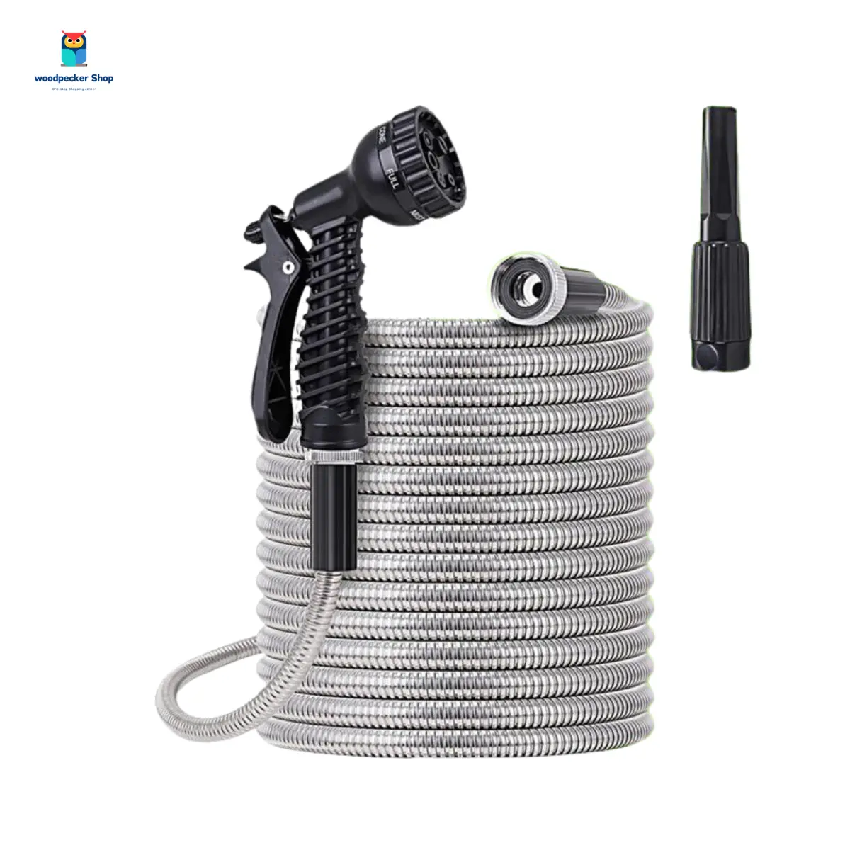 COD Magic Expanding Hose 25/50/75/100ft Flexible Multifunctional portable high Pressure Spray Gun Water gardening with solid brass hosefilliting fits almost all tap water head for car wash motorcycle wash dog baths misting garden garageaundry hose