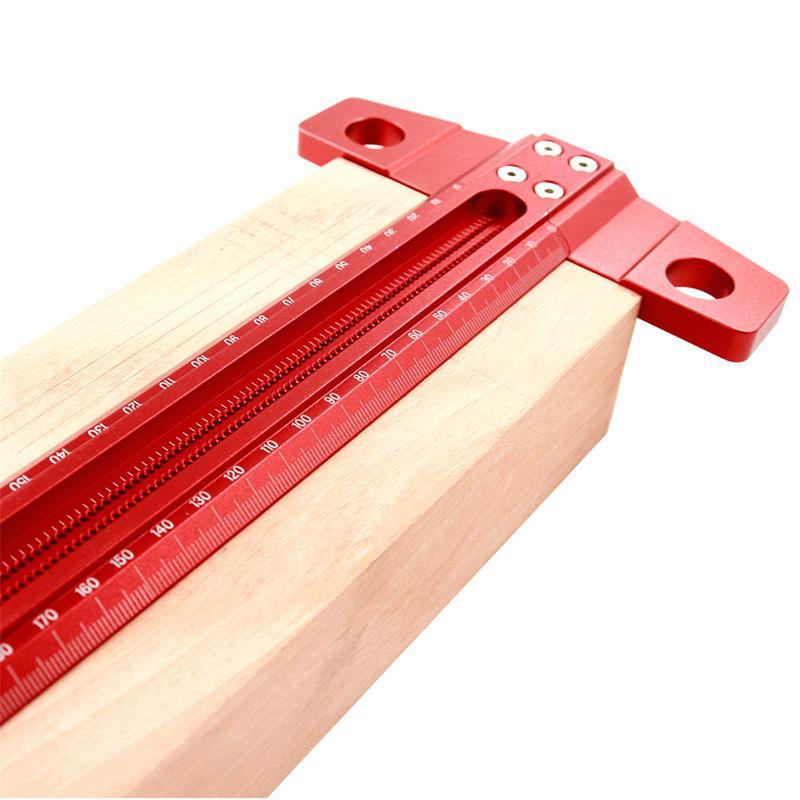 Product Introduction of T-shaped Ruler, 16 Inch Aluminum Alloy Woodworking Marking Tool, Durable Design Measuring Tool for Home Renovations & DIY Projects 4