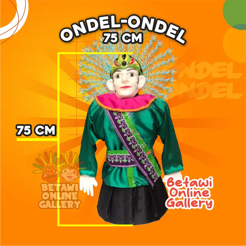 Ondel Ondel 75 Cm ( Ondel Ondel Mainan Anak ) Cewe Perempuan 2