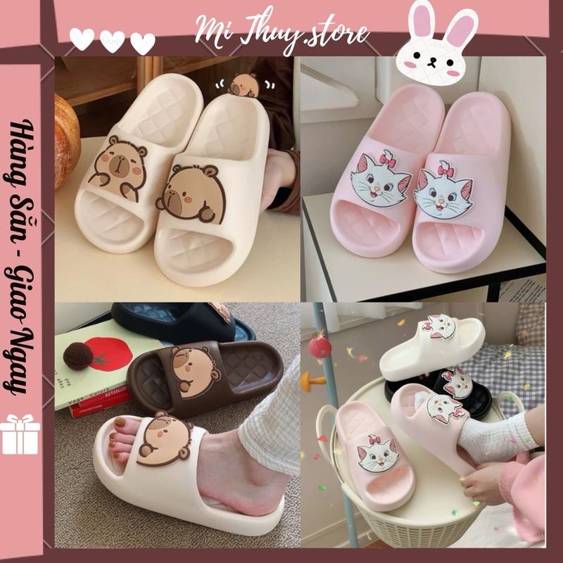 (Chọn chuẩn size ) Dép lê ,dép quai ngang nam nữ XXT DÉP CAPY BARA VÀ MÈO  2024