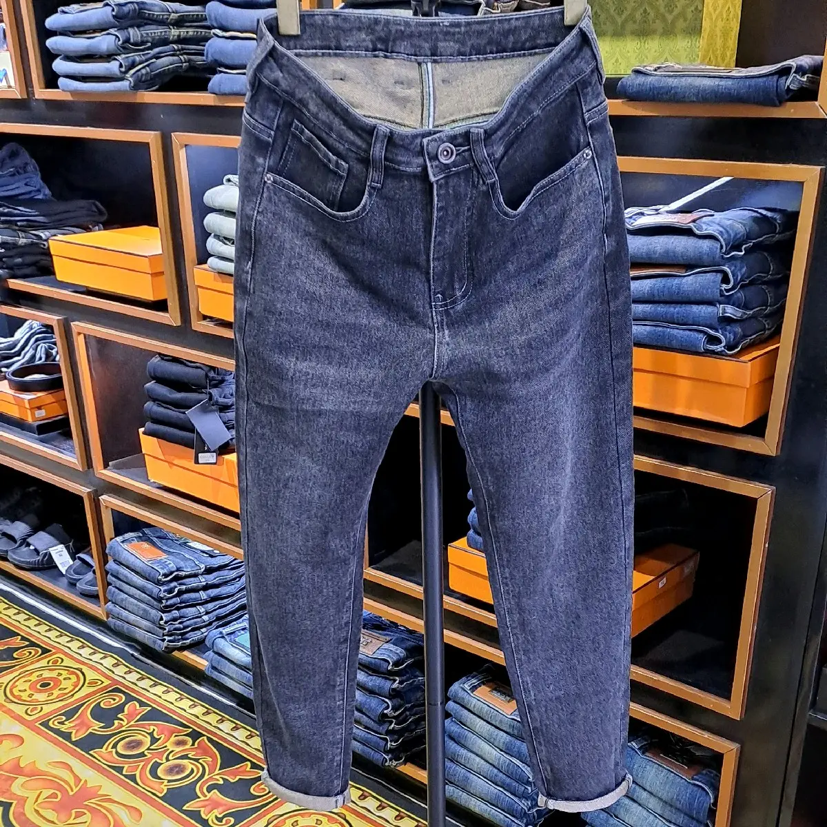 Quần Jeans Nam màu đen - 6898