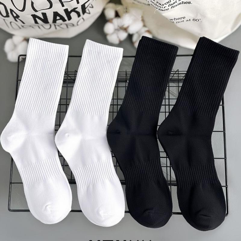 Tất nam nữ cổ cao thể thao vớ nam nữ cao cấp chất liệu vải Hàn co giãn 4 chiều