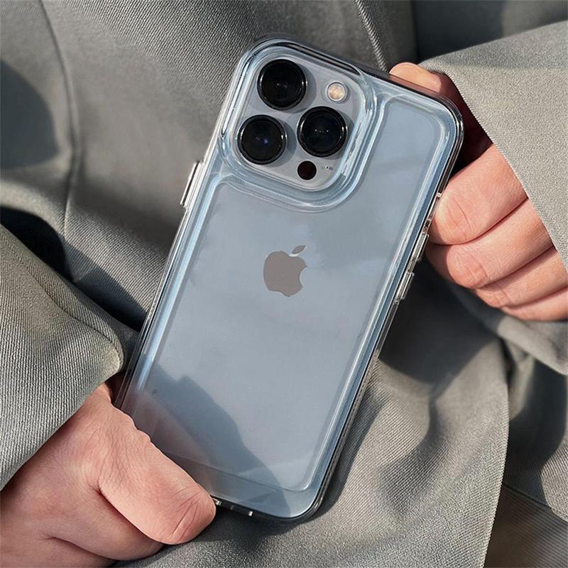 Vỏ TPU mềm trong suốt chống va đập, vỏ bảo vệ máy ảnh dễ thương, Tương thích với IPhone 11, 15, 14, 13, 12 Pro Max, XS Max, X, XR, 7 + 8, 6, 6S Plus 2