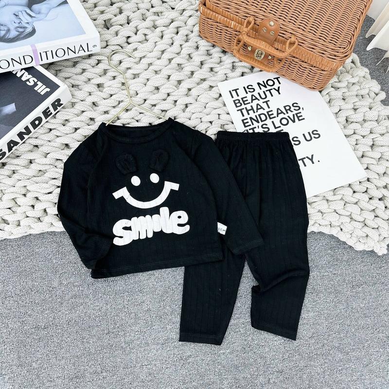 Bộ Thun Gân Dài Tay Co Dãn Siêu Mềm Cho Bé Size 7-17kg - Áo Thun bình thu sơ sinh trần đồ quần set nỉ 5