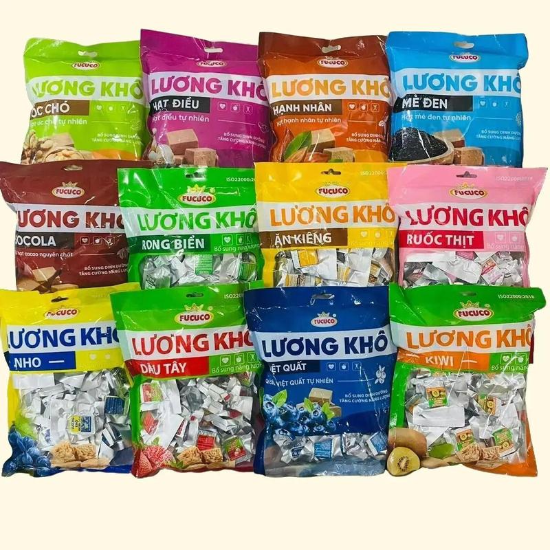 Combo 2 túi 370g túi Lương khô FUCUCO mix Hạt dinh dưỡng & Trái cây thơm ngon tiện dụng Snack Ăn Vặt