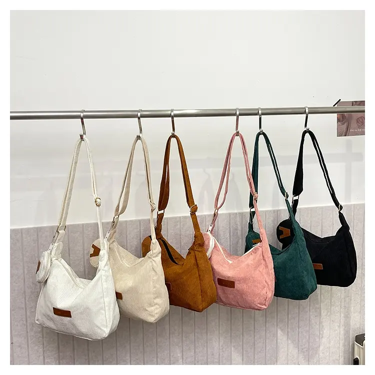 This Corduroy Shoulder Bag Is Very Cool Spring Fashion The Large Bag Can Hold A Large Number Of Items Suitable For All 6 Colors Of Clothing Minimalistic Crossbody Bags