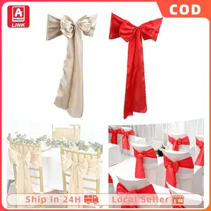 "Pita Kursi sarung 17*275cm/ Pita Kursi mengkilap Organdi / Wedding Dekorasi Kursi Kain  "