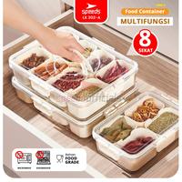 Gambar SPEEDS Food Container Tempat Penyimpanan Makanan Tutup Transparan Dengan Saringan Bumbu Sayuran Cabai Bawang Dapur Rak Kulkas 202-A - B02 dari Speedshome Kota Surabaya 1 Tokopedia