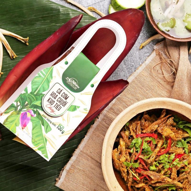 An Nhiên Foods - Combo Chay Ăn Liền (Cá cơm hoa chuối kho tiêu chay, Thịt kho tiêu chay, Khô bò chay, Khô chay lá chanh) 3