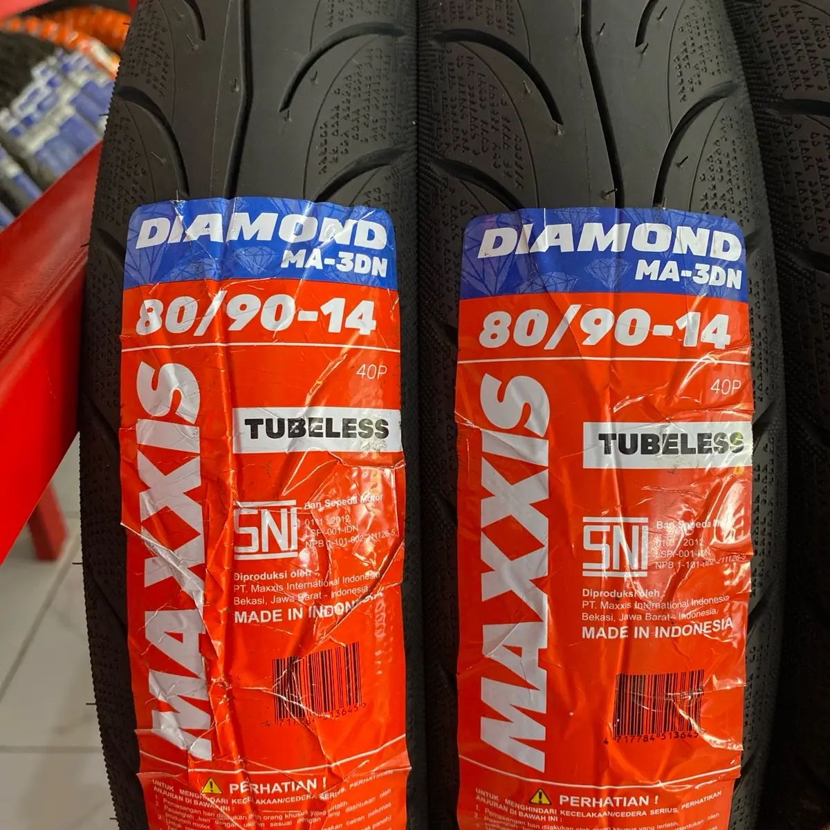 BAN MOTOR MAXXIS RING 14 TERLENGKAP TUBELESS