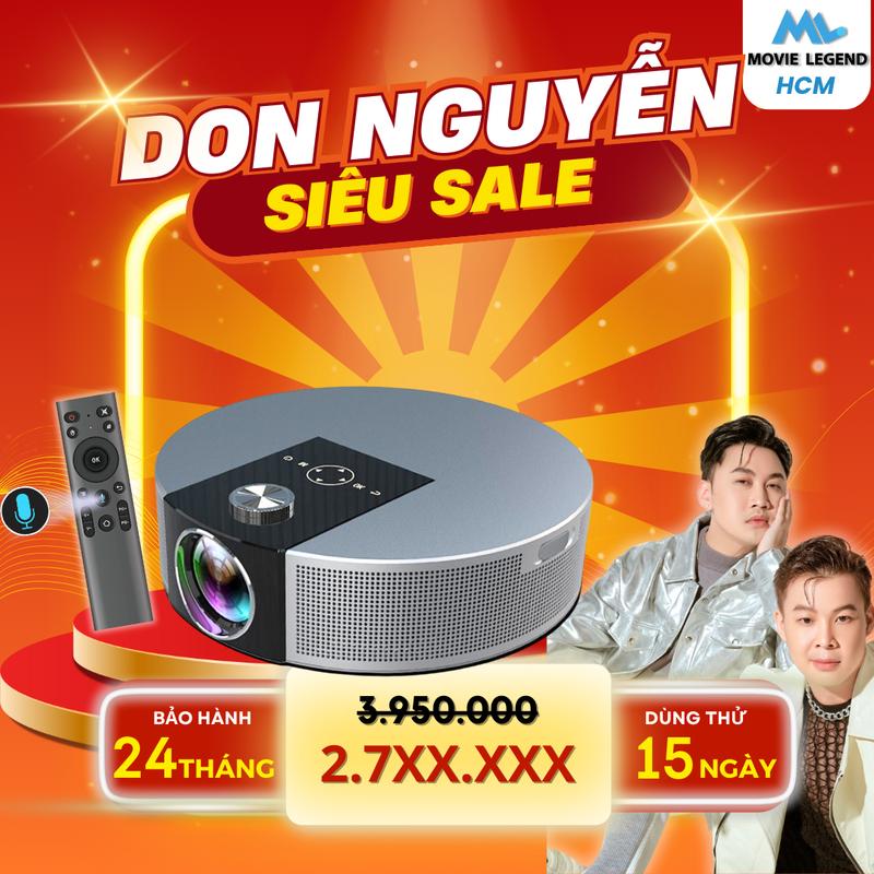 [DonNguyen x Movie Legend] Máy Chiếu Mini Q10 Movie Legend - Full HD Projector Bluetooth Led Xem Phim