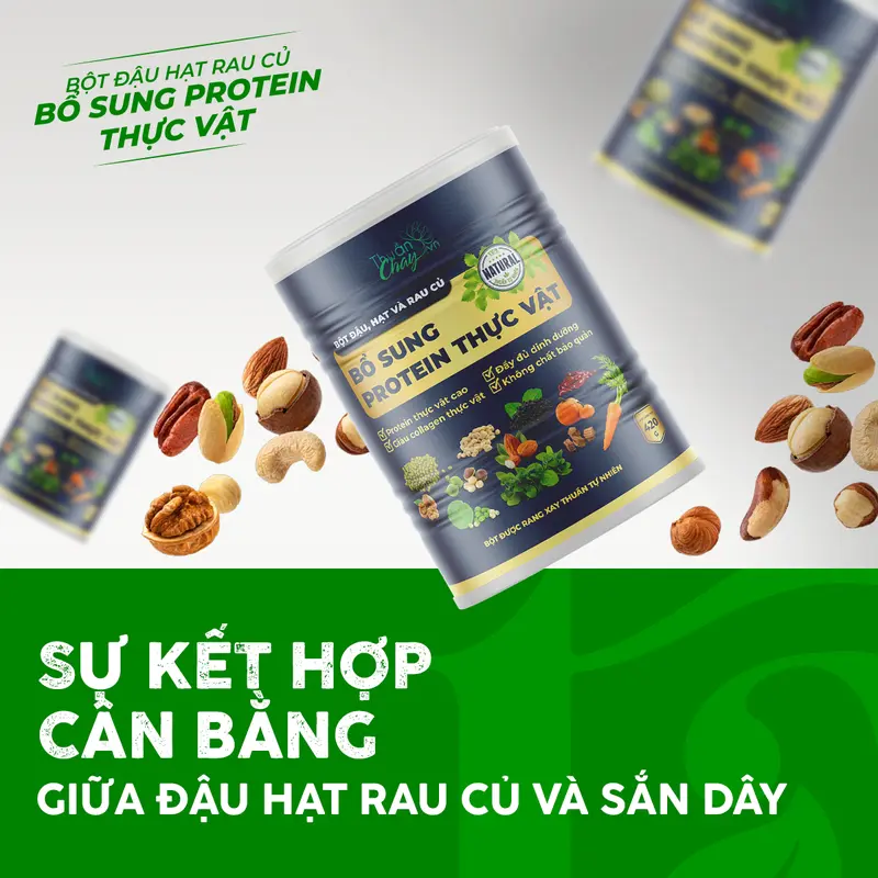 Bổ Sung Protein Thực Vật 420g - Bột Hạt Ngũ Cốc Rau Củ 3