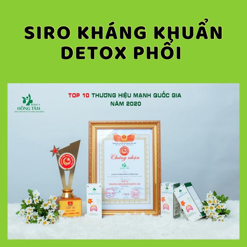 Siro Kháng Khuẩn Detox Phổi Giảm Ho Khan, Ho Đàm, Hỗ Trợ Viêm Họng, Bảo Vệ Hệ Hô Hấp Trẻ Nhỏ Và Người Lớn Hiệu Quả Từ Thảo Dược 1