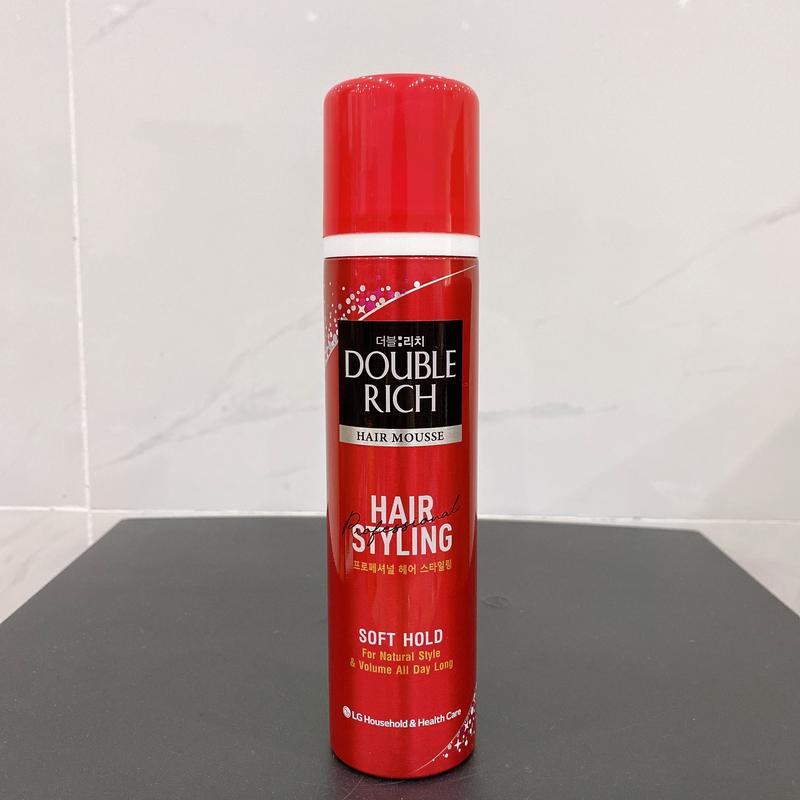 Keo xịt tóc Double Rich Mousse tạo kiểu & Giữ nếp tự nhiên 150ml ( dạng bọt )