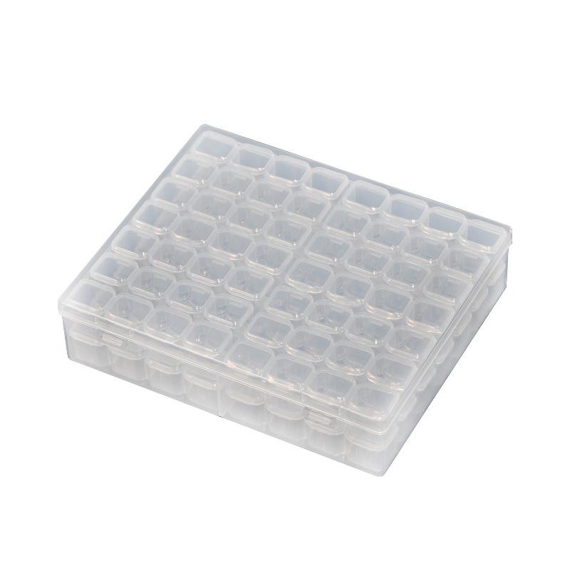 Nail jewelry storage box Large capacity drill box Detachable transparent jewelry box Nail drill tool nail plate box 4
