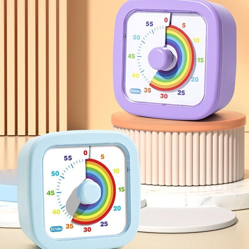 Product Introduction of GANCIHAWENHUA Multifunctional 60 Minutes Visual Timer Ultra Silent Visualization Countdown Alarm Clock Self-discipline Round/Square Kitchen Timer Indoor 11