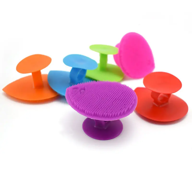 Bàn Chải Gội Đầu Bằng Silicon, 1 Cái, Để Tắm Cho Em Bé Trẻ Sơ Sinh, Silicon Mềm, Dành Cho Bé Trai Và Trẻ Em, Dụng Cụ Làm Sạch, Mini, Làm Đẹp, Làm Sạch Sâu 4