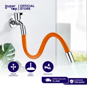 Selang Fleksibel Sambungan Keran 360 Derajat Selang Elastis dapat Ditekuk Anti Ciprat 20cm 30cm 50cm Tembaga
