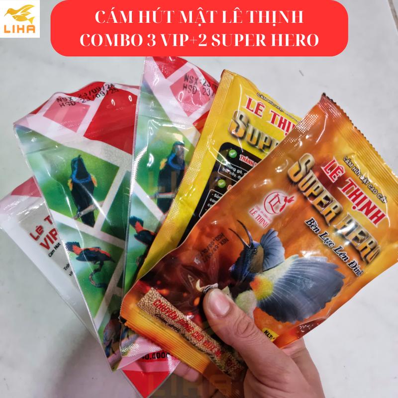 Combo 5 Gói Cám Hút Mật, Ốc Mít Lê Thịnh 100gr - Cám Chim Hút Mật Lê Thịnh Cao Cấp Vip