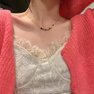 Kalung Loket Cinta, Berwarna-warni, Serba guna, Hiasan Menarik Mata, Sesuai untuk Semua Orang