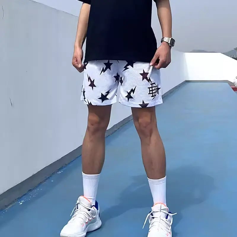 Summer New American Shorts Men's Fashion Brand Thin Design Sense Niche Loose Large Size Sports Casual Shorts