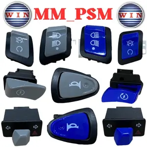 SAKLAR TOMBOL VIETNAM BIRU ABU ABU GRAY MERAH STATER KLAKSON IDLING STOP PASBEAM 3 MODE HAZAR 30MM 34 MM