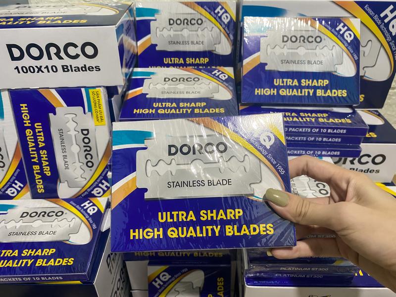 1 vỉ Lưỡi dao lam cạo râu an toàn,cao cấp Dorco Dễ sử dụng Cạo thủ công