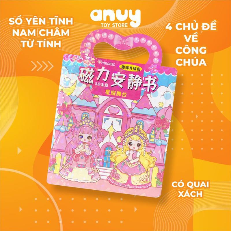 Đồ chơi  dán từ tính nam châm  Công Chúa làm album handmade - DIY