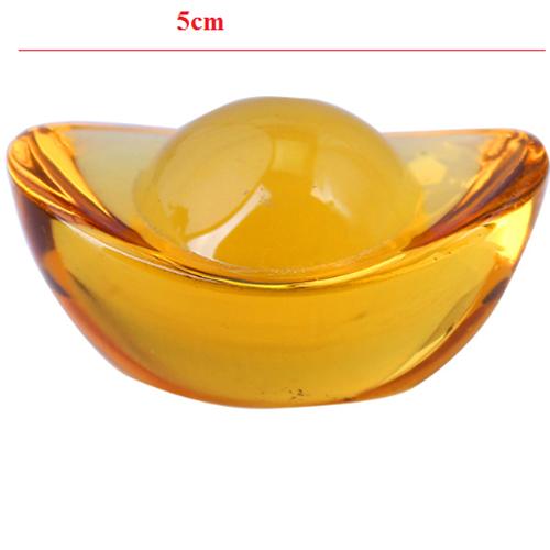 Thỏi vàng PHA LÊ chiêu lộc - Nhiều Kích Thước 2.5/5cm Decor Trang Trí Nhà 2