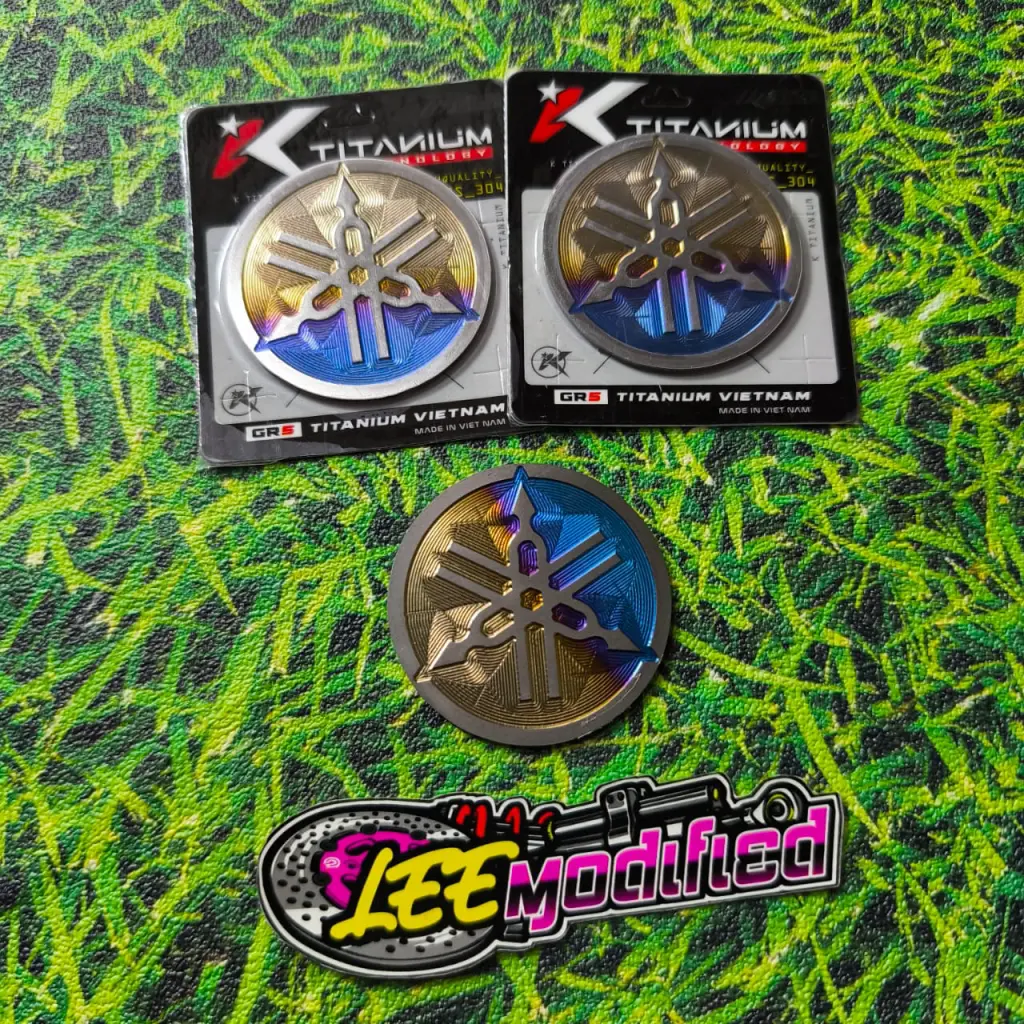 emblem titanium logo yamaha 5 cm original viet