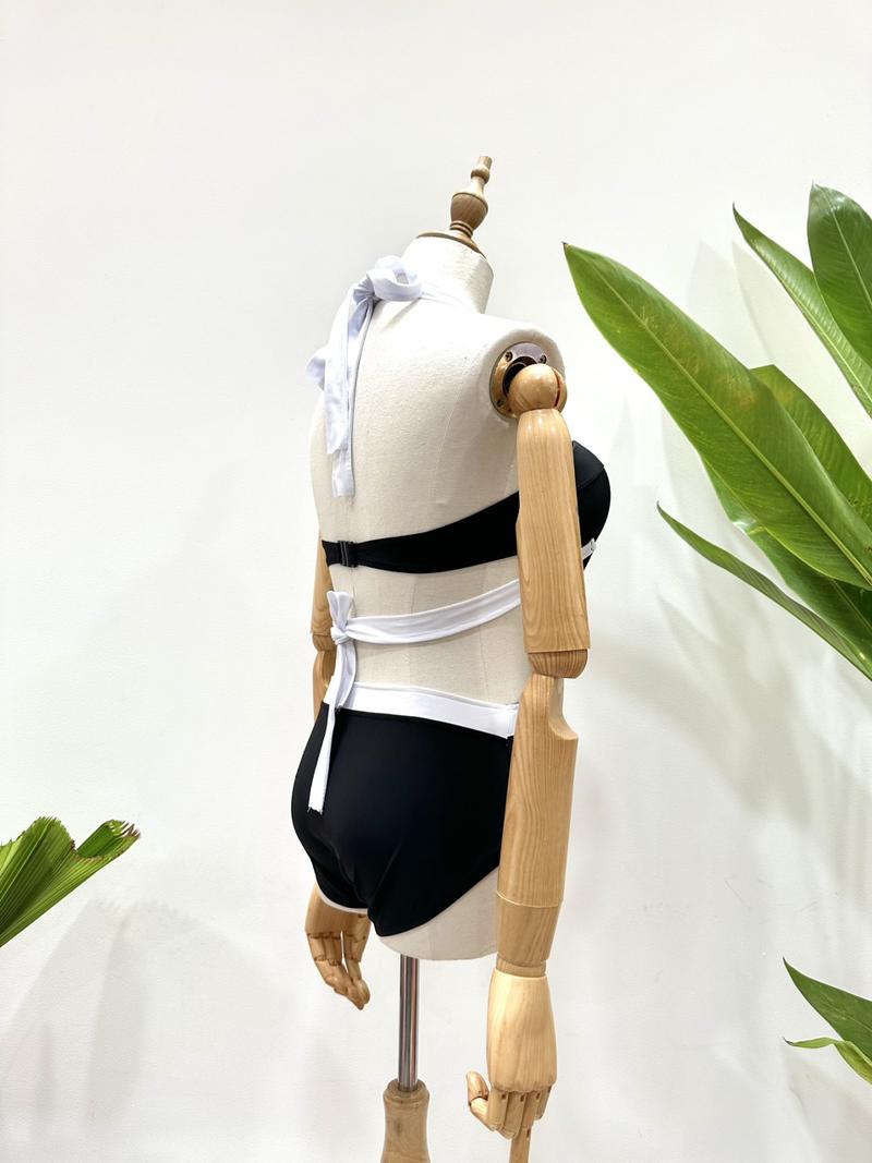 Product Introduction of BIKINI ĐỒ BƠI MỘT MẢNH LIỀN THÂN CHỮ X VIÊN TRÁNG KHOÉT EO 373 2