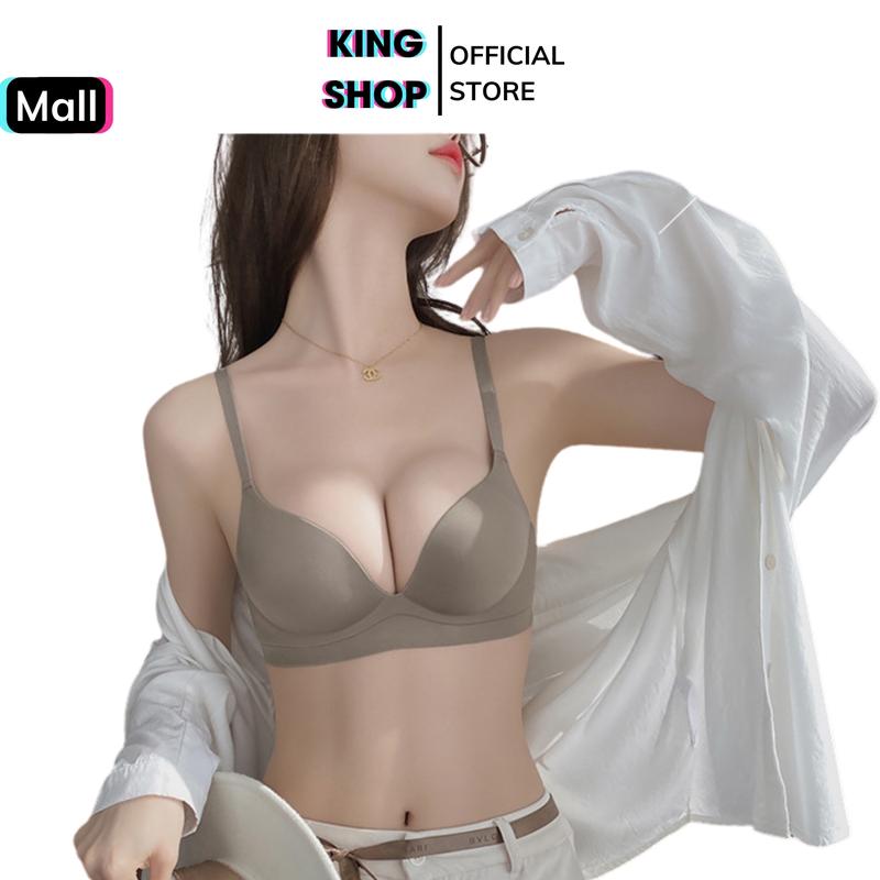 Áo ngực nữ không gọng nâng ngực tạo khe mút vừa su mát lạnh gợi cảm sexy KING SHOP Top Bra Women áocon nữ ômngực xxl đen kaki hồng áo lót không gọng A206