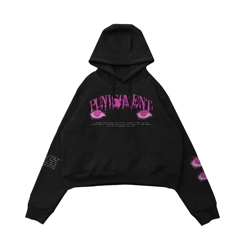 HOODIE COWOK CROP OVERSIZE PULLOVER HOODIES KEREN TEBEL ORI KECE AESTHETIC KOREAN STYLE PUNISHMENT 2