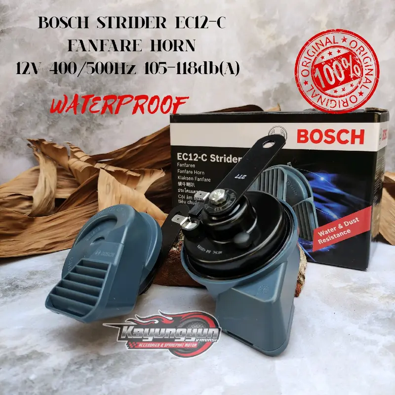KLAKSON KEONG BOSCH KLAKSON STRIDER EC12-C WATERPROOF 12 VOLT KLAKSON MOBIL DAN KLAKSON MOTOR Car 1