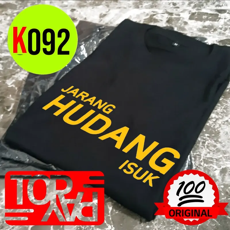 baju kaos distro pria wanita 30s XL L k092 SUNDA JARANG HUDANG ISUK 0
