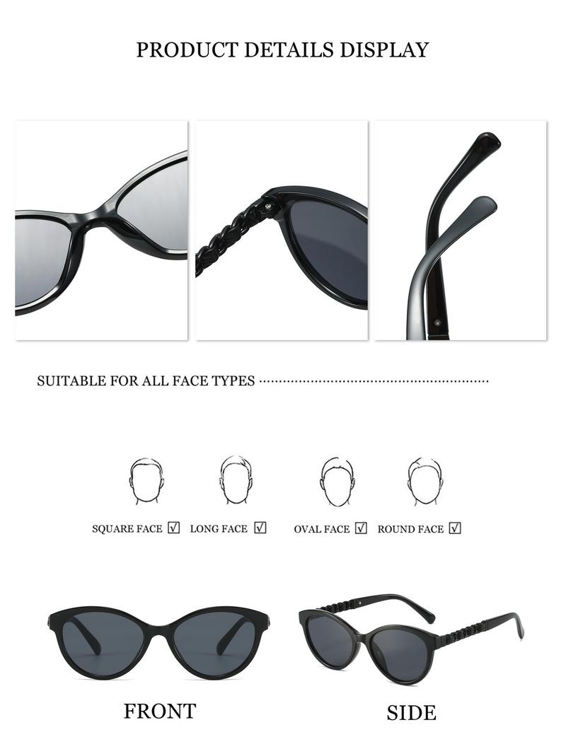 Product Introduction of Unisex Fashionable Tortoiseshell Pattern Sunglasses, Trendy Casual Sunglasses for Everyday Use, Fashion Accessories for Outdoor Activities 2