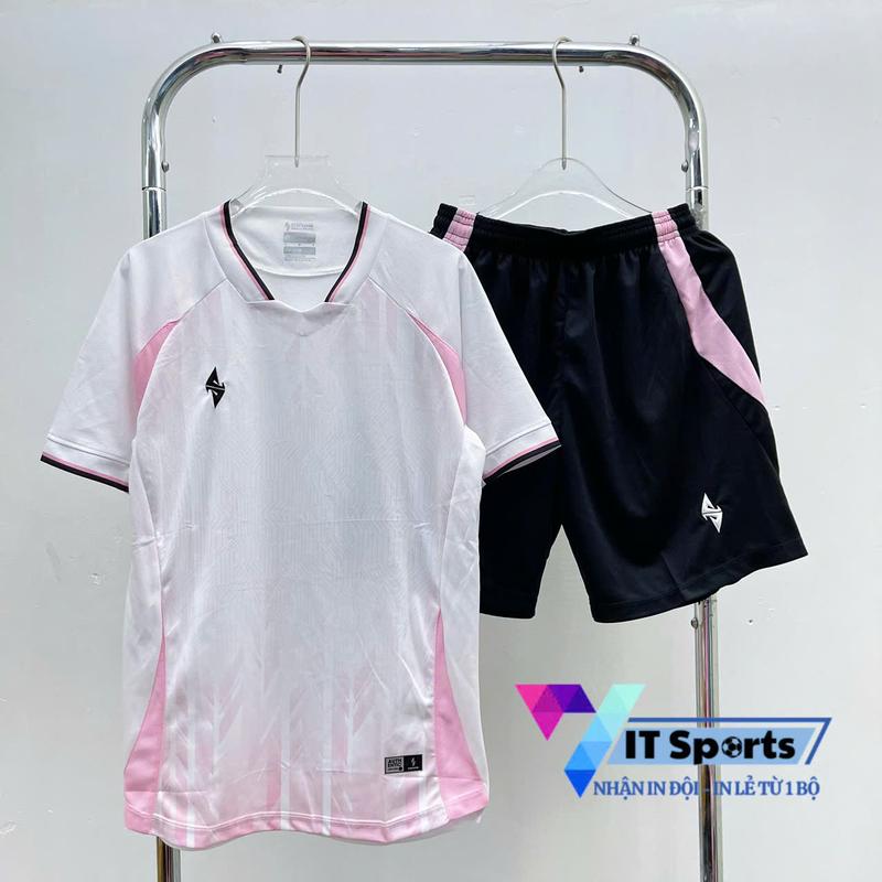 Bộ Quần Áo Bóng Đá Strivend V5 Trắng Hồng 2025