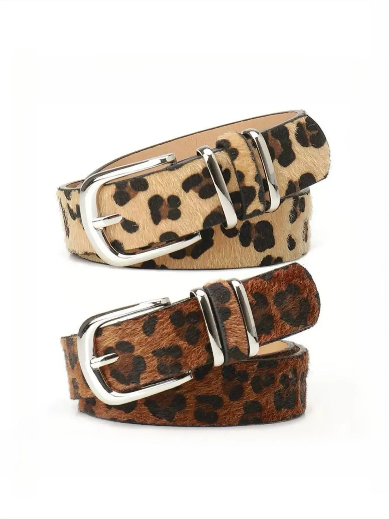 Women's Fashion Leopard Pattern Belt, Casual Waistband for Jeans, Fashion Belt for Party, Daily Clothing Decor, Trendy All-match & Exquisite Belt for Birthday Gift