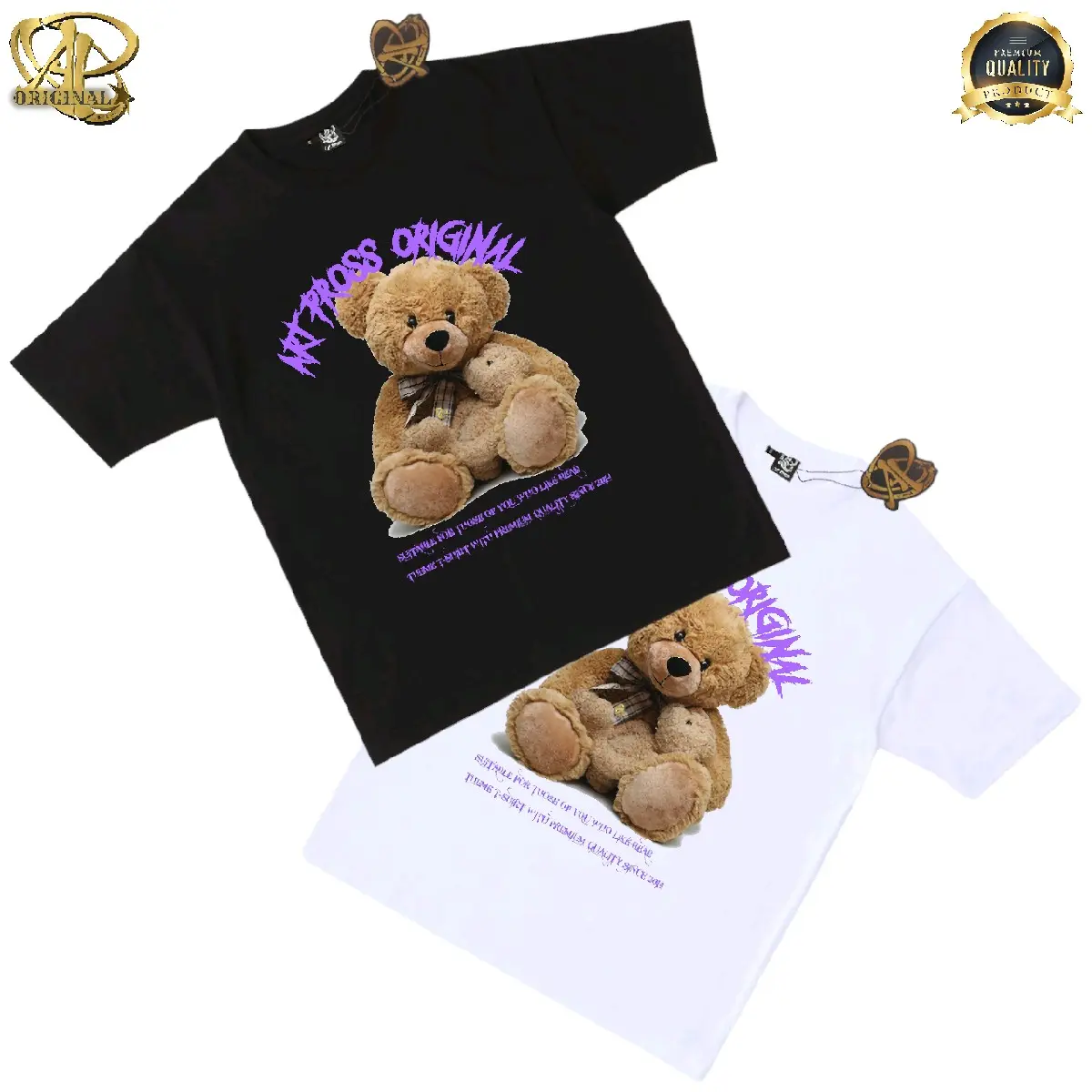 Kaos Distro Bear 011 Anak Lengan Pendek Unisex 1 - 12 Tahun. Kualitas Premium Produk Ap Original.